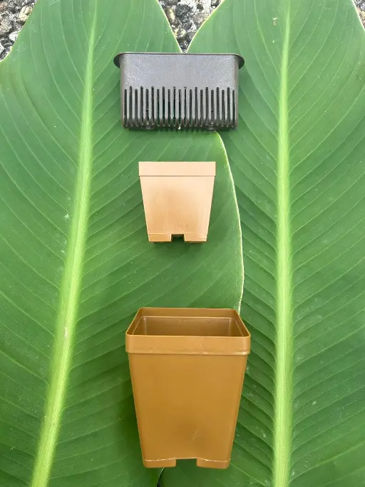 Pots en vegemat par vegeplast